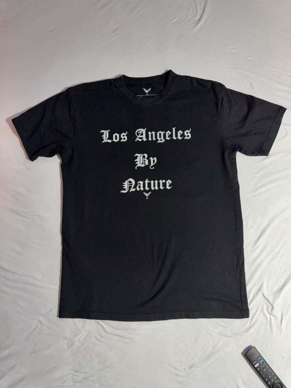 Los Angeles By Nature Graphic T-Shirt Black Size Large